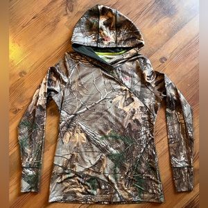 Under Armour Scent Control Realtree Womens Hoodie Thumb Home Pullover M